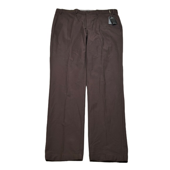 Michael Kors Performance Dress Pants Mens 38x34 Wine Blackberry‎ Classic Fit NEW - Picture 1 of 6